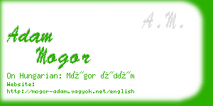 adam mogor business card